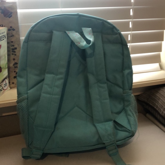 Kid’s Backpack Disney Tinker Bell Light Green 2 Pocket Girls Backpack - Picture 3 of 12